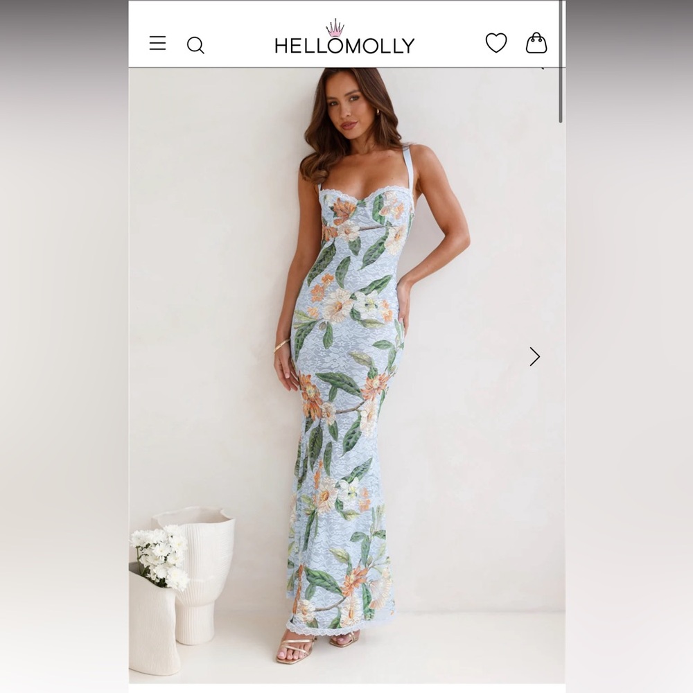 Floral Lace Maxi Dress